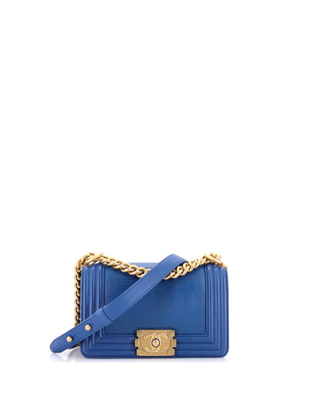 Chanel Boy Flap Bag Lizard Small #269834C35B